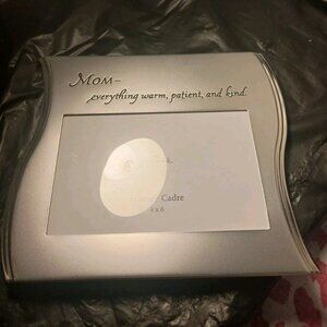 HALLMARK SILVER "MOM- EVERYTHING WARM, PATIENT AND KIND" PHOTO FRAME